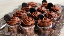 Czekoladowe cupcakes z czekoladowym ganache
